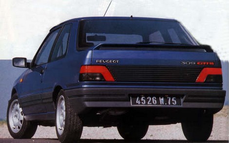 La 309 donnera naissance à l'une des plus belles sportives française: la GTi-16