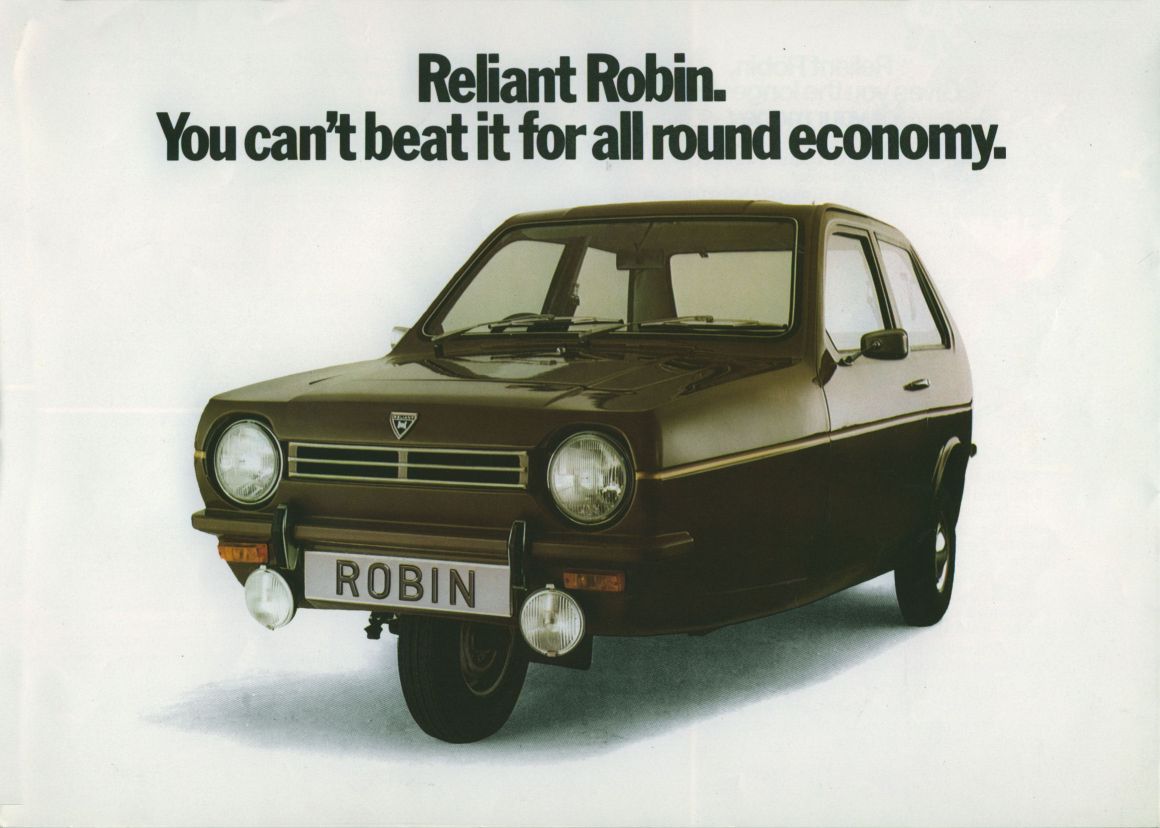 Reliant c'est avant tout un constructeur de tricycles, ici son best seller, la Robin.
