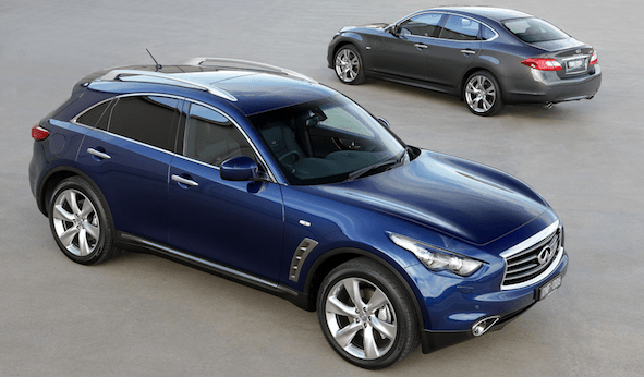 Nouvelles appellations désormais: Q pour les berlines, et QX pour les SUV (ici un QX70)